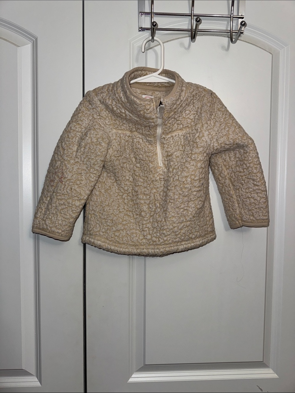 wonder nation Cream Sherpa Half-Zip Pullover